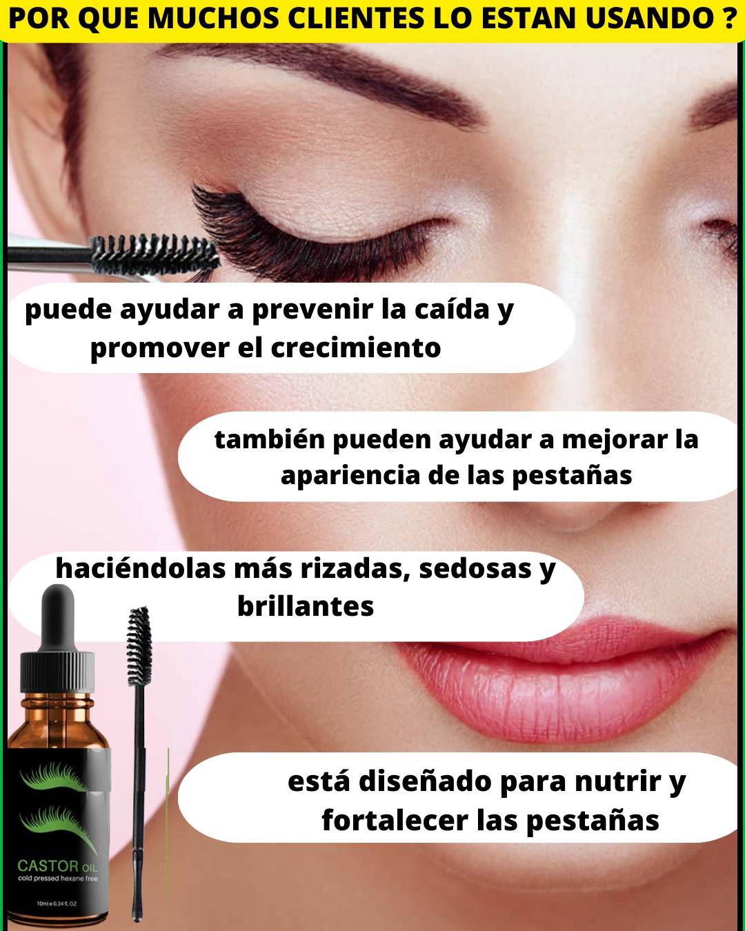 ACEITE 100 % DE PESTAÑAS