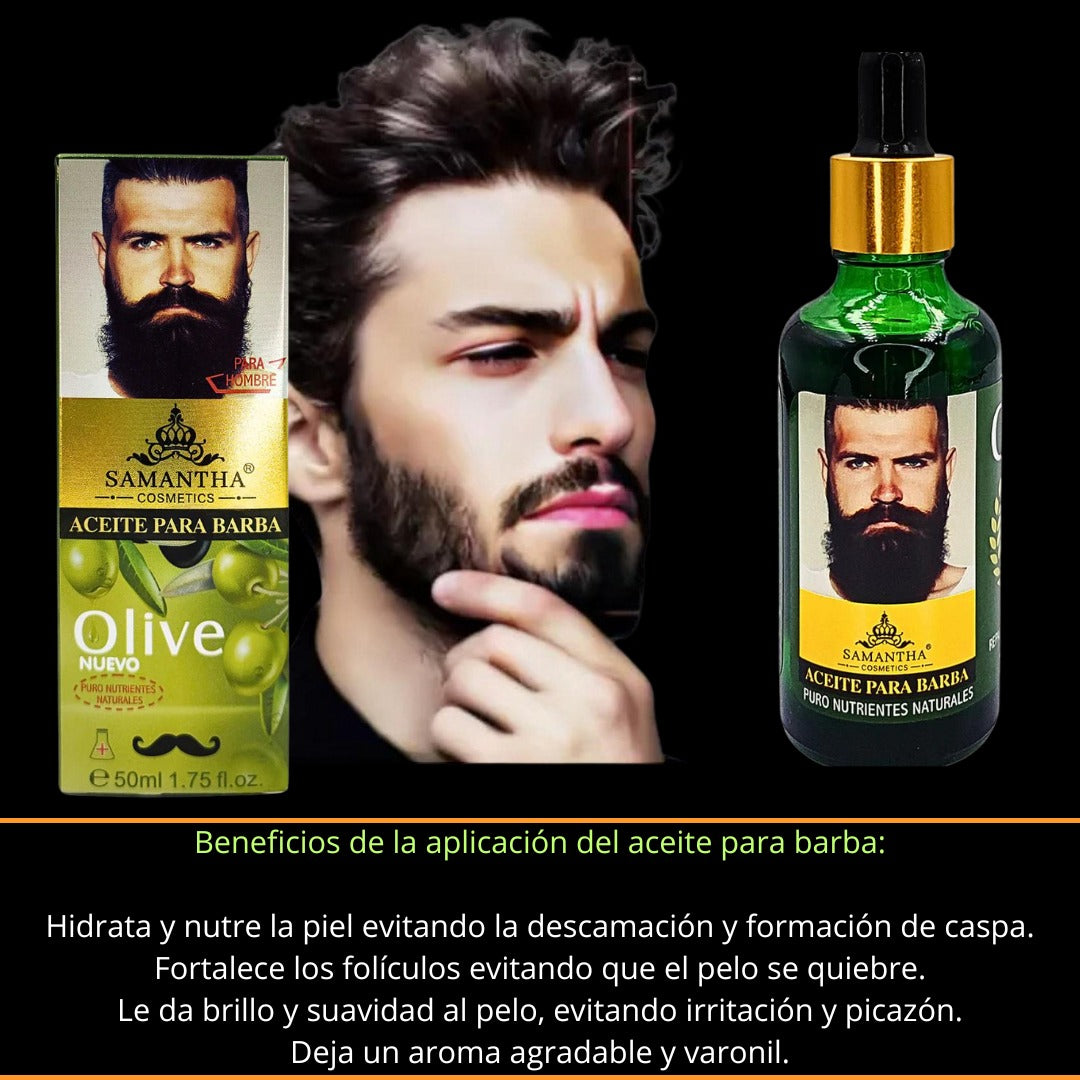 Aceite crece Barba y Cejas