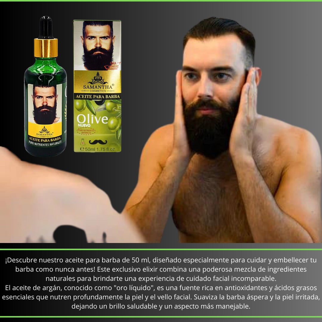 Aceite crece Barba y Cejas